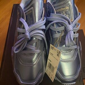Reebok Kids Metallic Blue Sneakers